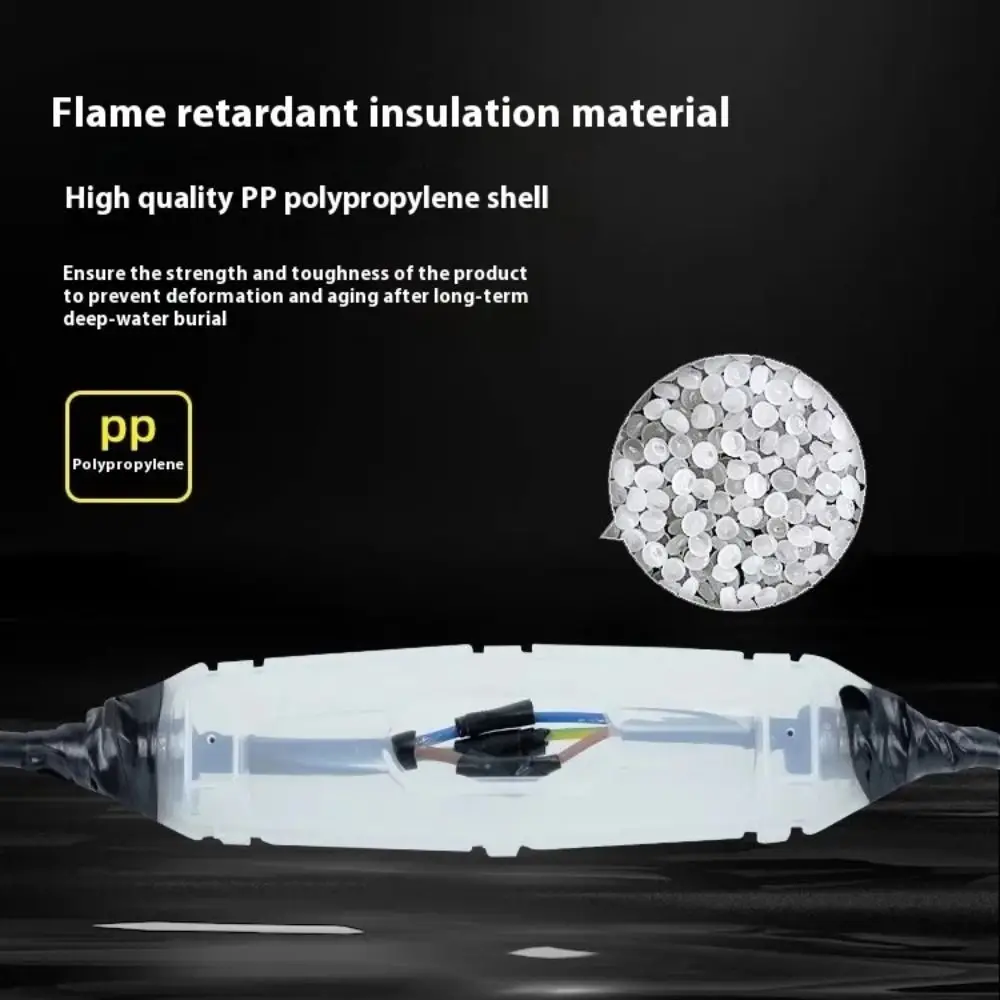 

PP Waterproof Junction Box Strong Resilience Seal Glue Filled Junction Box No Deformation Pressure Resistance IP68 Junction Box