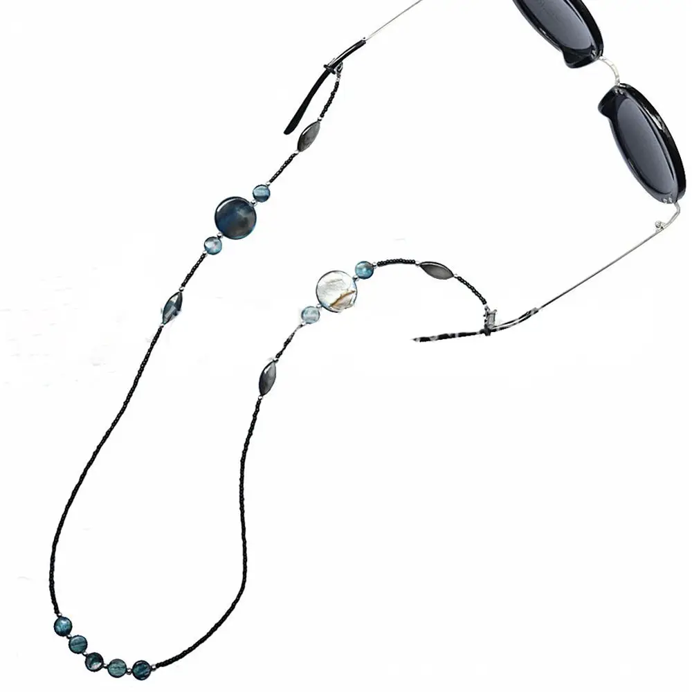 Trendy Glass Beads Shell Beads Women Eyewear Retainer Sunglasses Chain Glasses Chain Beaded Eyeglass Lanyard