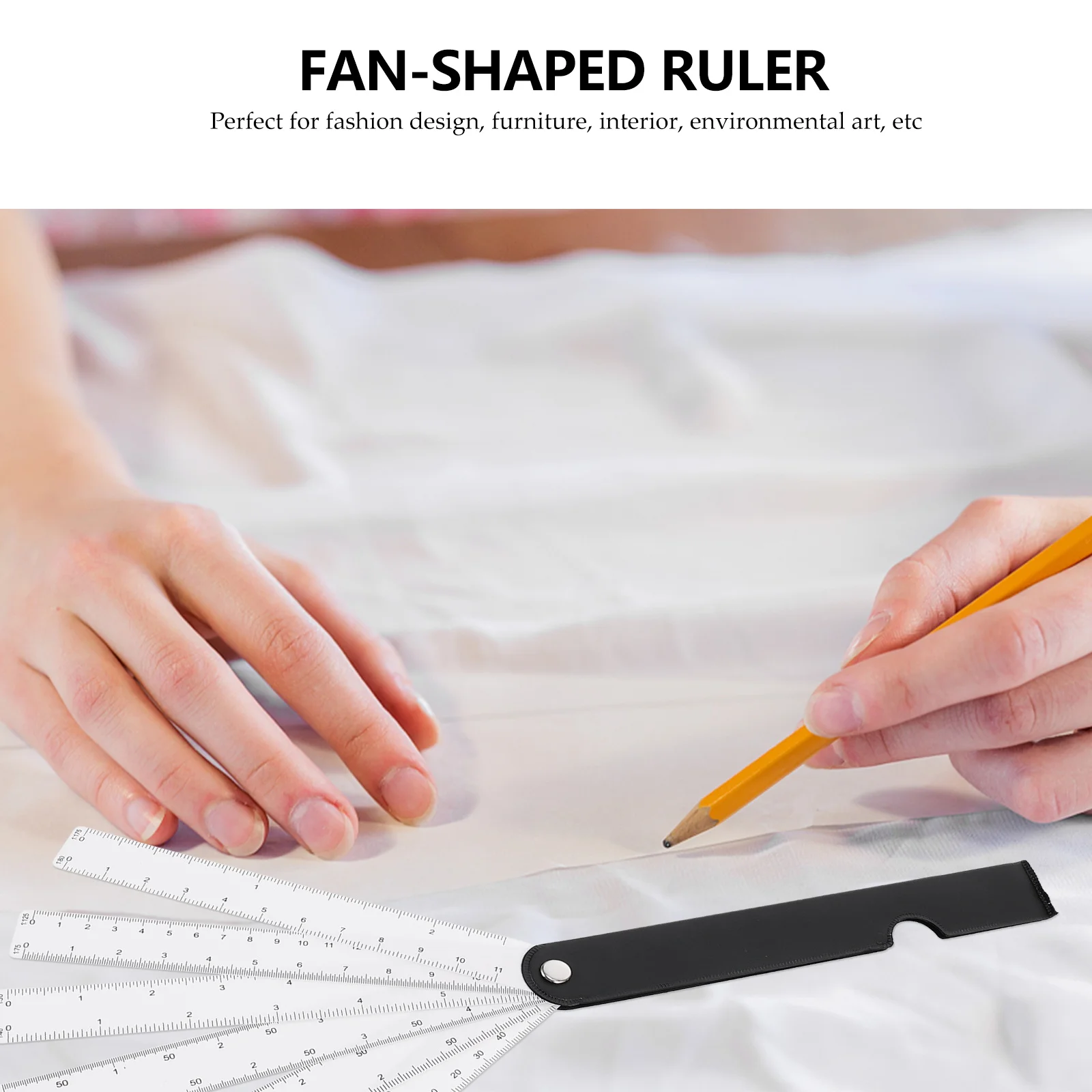

Folding Sector Multifunctional Measuring Scale Design Tool For Artists Students Architects Fashion Interior Clear