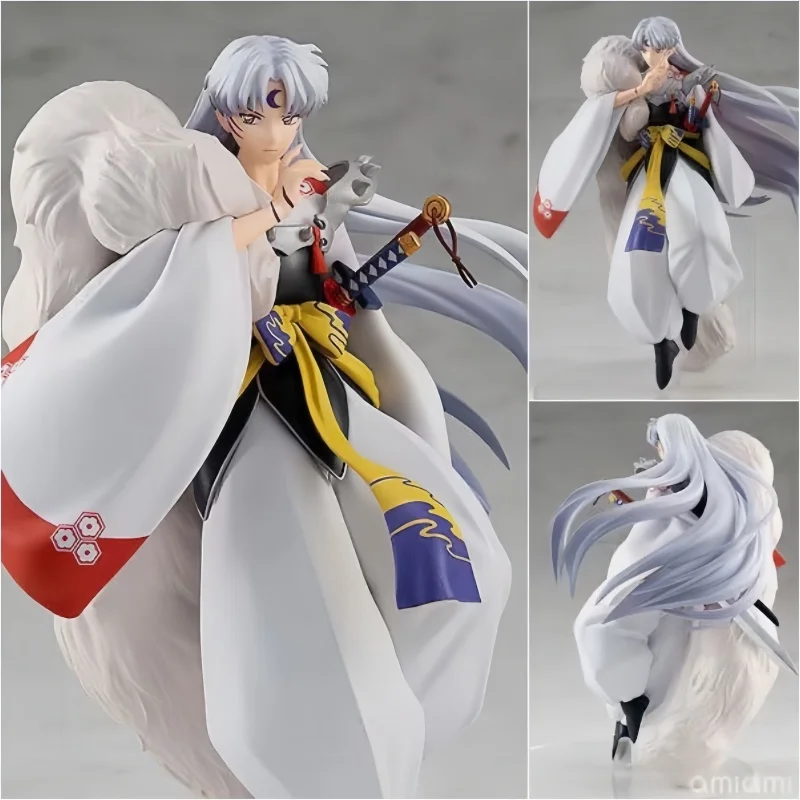 

Hot 18cm Anime Inuyasha Figure Inuyasha Kikyō Sesshoumaru Higurashi Kagome Pvc Action Figure Model Toys Collectible Model Gifts