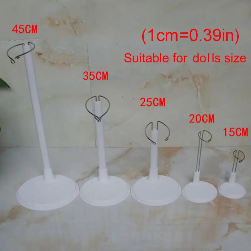 Toy Doll’s Stand Miniature Doll’s Plastic Holder Toddlers Gift Dolls Accessories DIY Toy Accs for Pretend Play Set