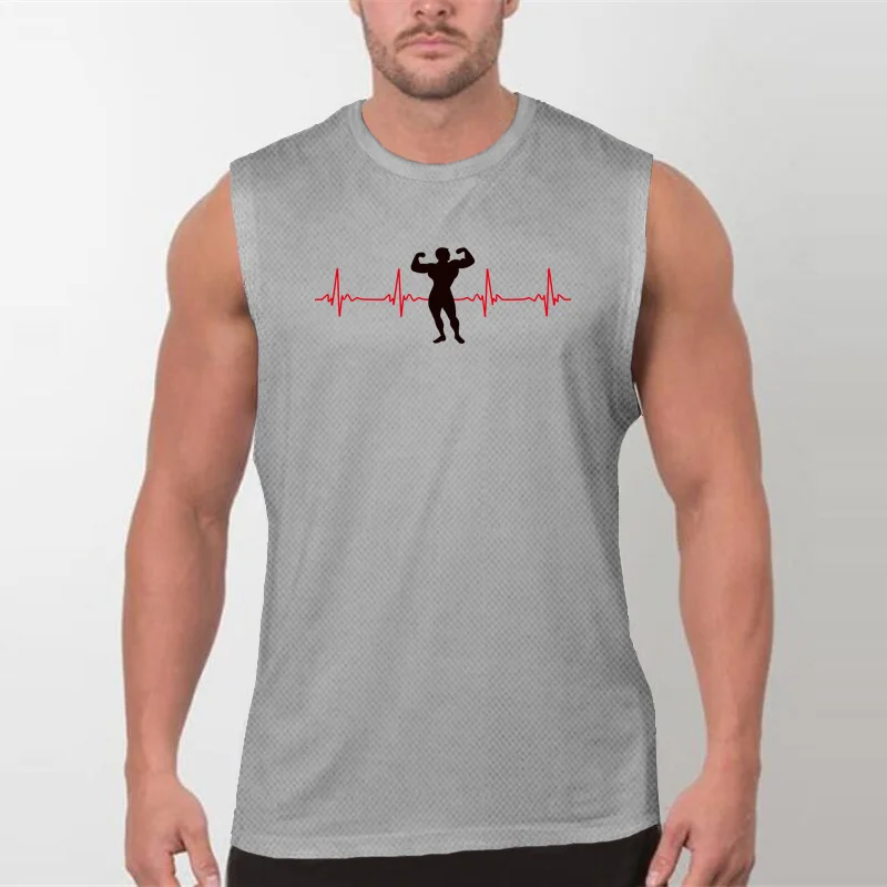 Men's Quick Dry Running Vests Lightweight Breathable Sleeveless Athletic Sports Shirt For Outdoor Gym Workout Training Top