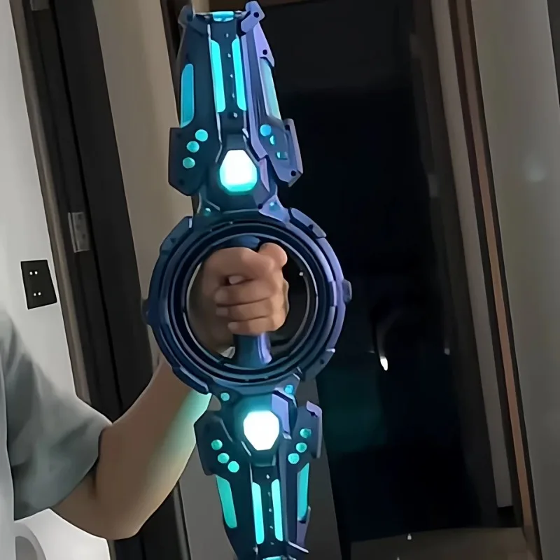 

Двусторонний выдвижной световой меч-игрушка для мальчиков: крутой подарок на день рождения с различными режимами подсветки, популярный товар