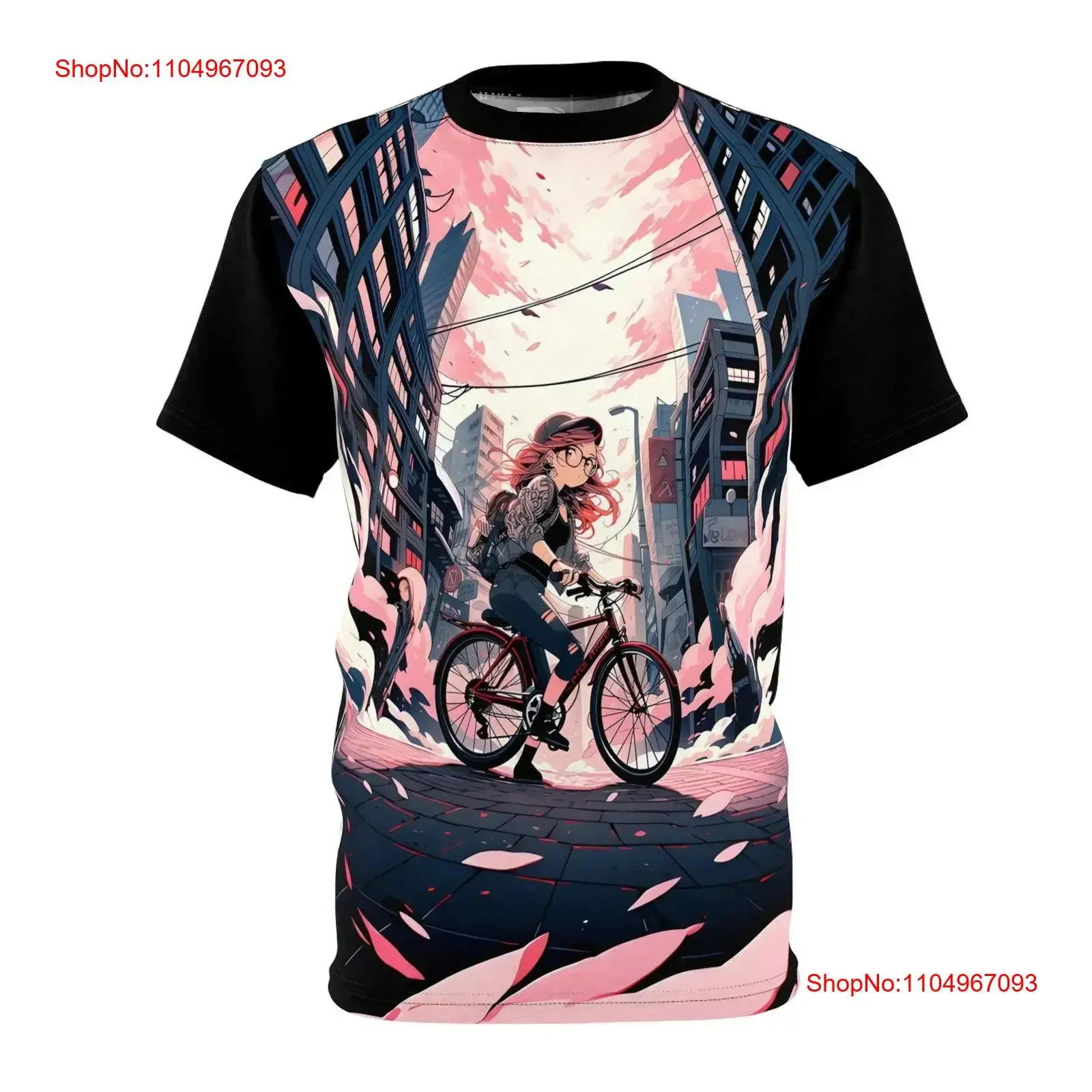 

Футболка Urban Cycling Anime Manga Girl с принтом японского велосипеда Redhead Waifu City Life Street Commuter MTB BMX Fixie SK8