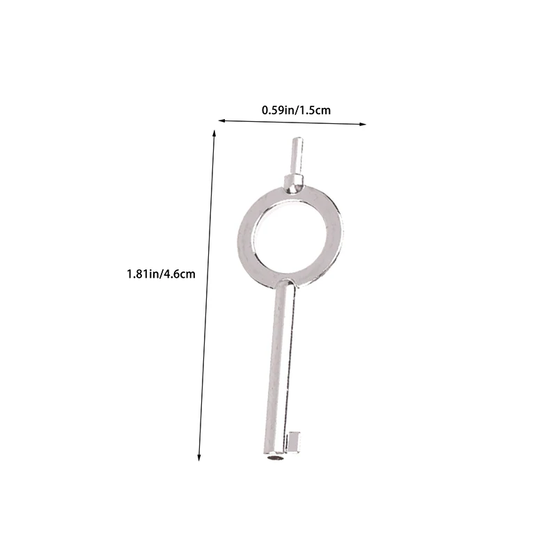 2pcs Special Key Handcuff Lock Keychain Standard Issue Law Enforcement Hand Cuffs Keys American Style Universal Flat Key Blank