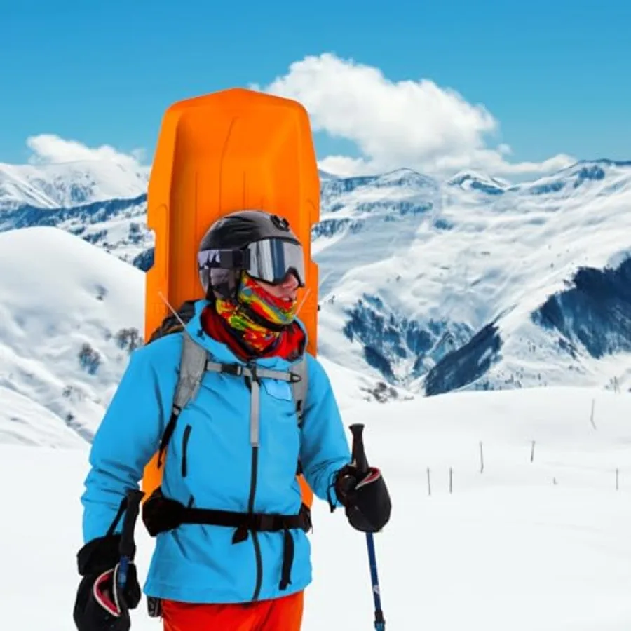 زلاجة Expedition Pro Utility - زلاجة شديدة التحمل لمعدات النقل، برتقالي #3