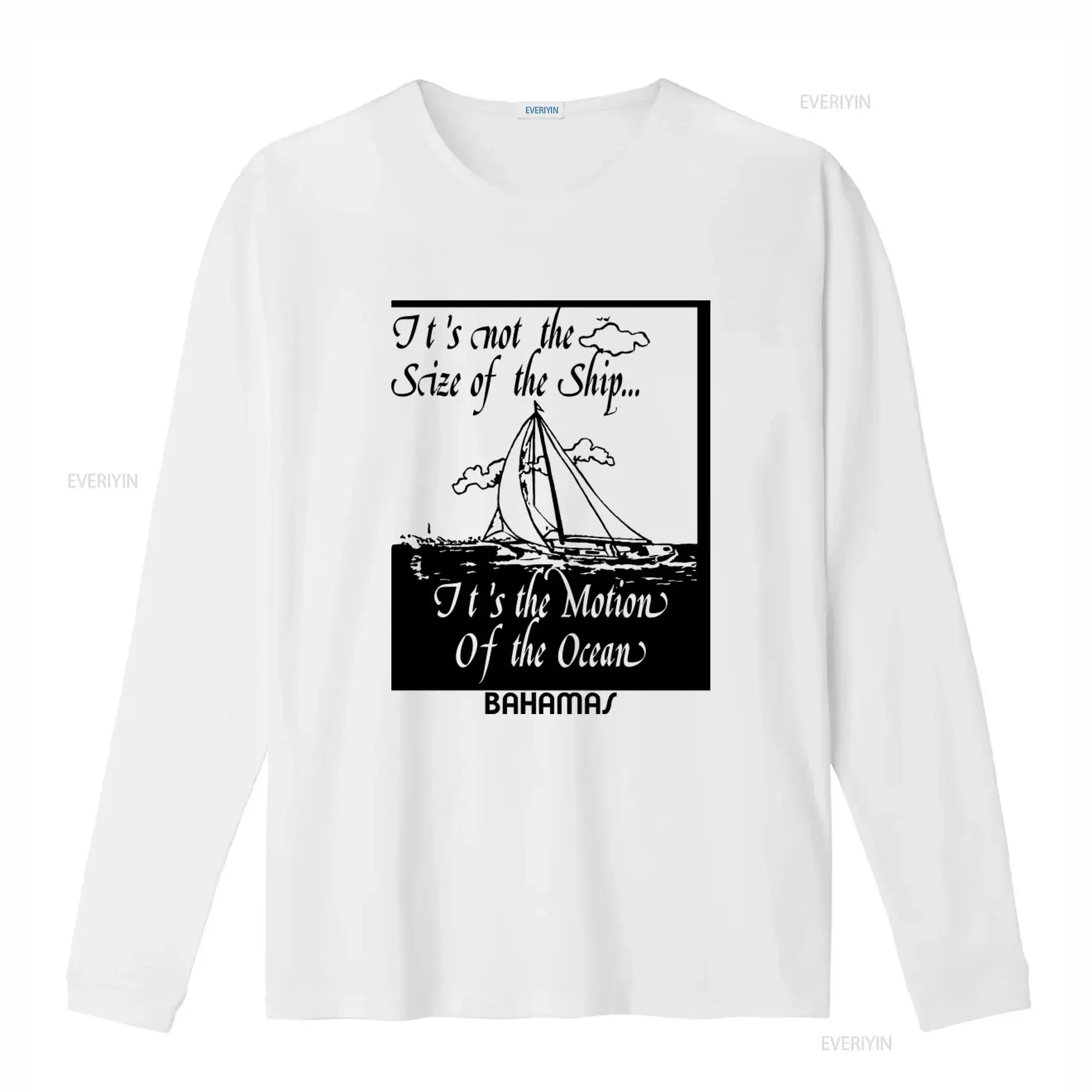 Vintage It's Not The Size Of Ship T Shirt Motion Ocean Large Print vintage Washed Comfortable fashion Soft Unisex Stylish