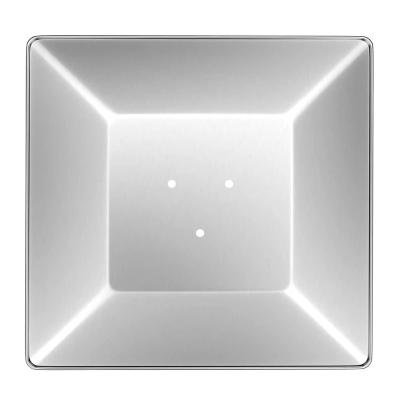1PCS 4-Sided Pyramid Patio Heater Heat Shield W/3 Pre-Drilled Holes 7/11cm for Outdoor Glass Tube Heater Square Aluminum