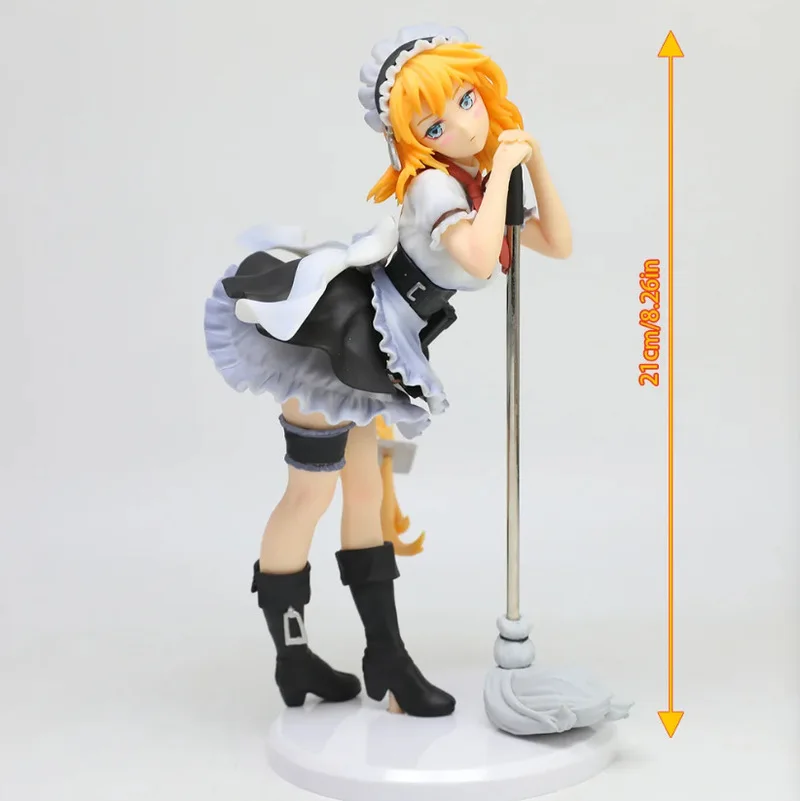 Meisjes Frontline G36 Maid Anime Figuur 21CM Schattig Meisje Beeldje Desktop Auto Chassis Ornament Collectible Figuur Voor Anime Fans