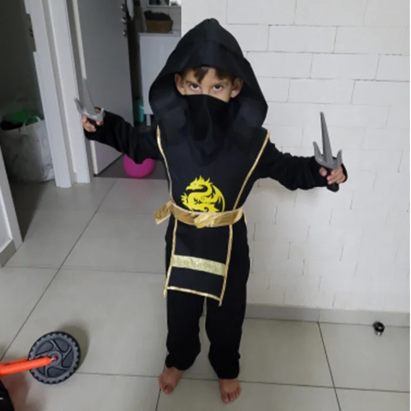 زي النينجا التنكري فواتير دار أسلحة للأطفال والأولاد والبنات وحفلات أعياد الميلاد وحفلات الكرنفال مجموعة هدايا للأطفال