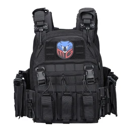 MGFLASHFORCE chaleco táctico de liberación rápida para hombres, portador de placa Molle, chaleco de combate de caza Airsoft