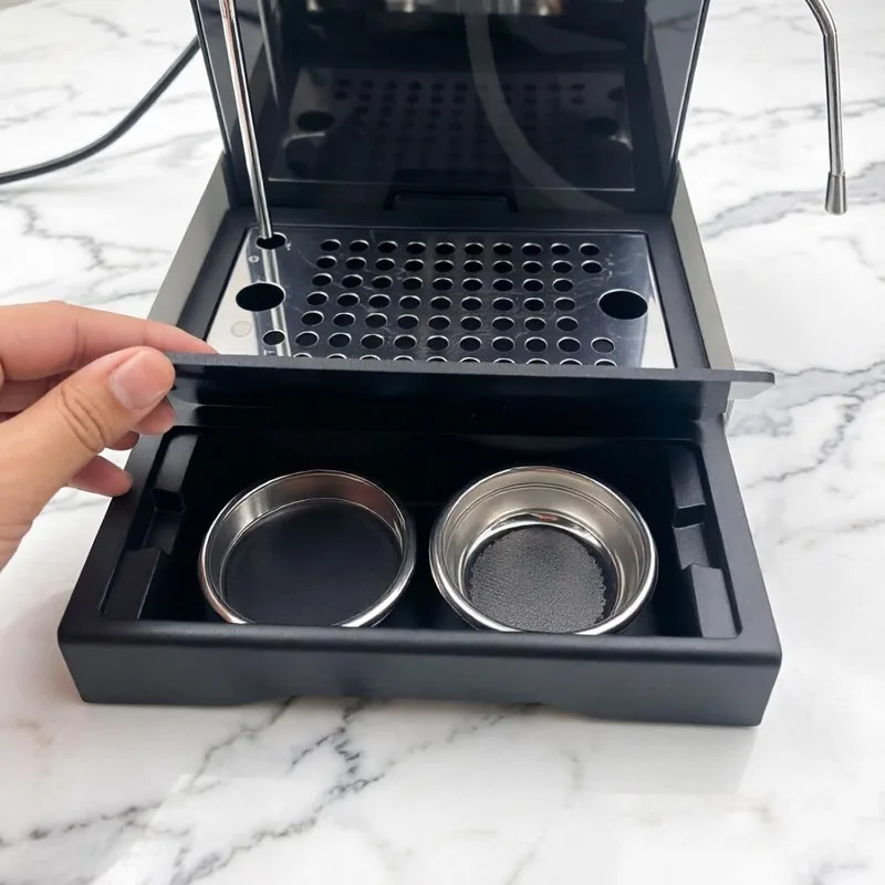 Spring Loaded Espresso Tamper Kit with Storage Tray, 6/9/12 Adjustable Pressure Springs, Constant Pressure Coffee Tool