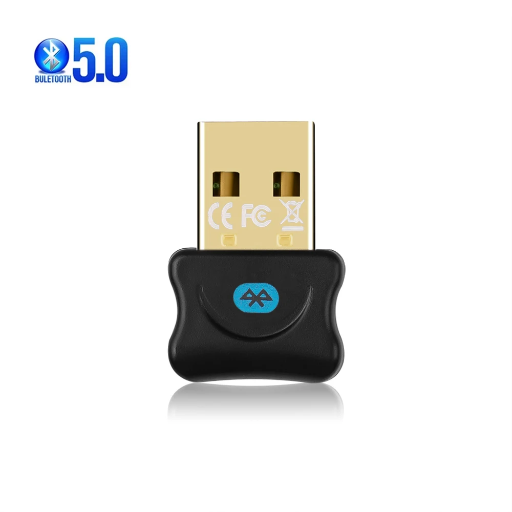 Drive Gratis USB Bluetooth-adapter Bluetooth 5.0 Muziek Audio-ontvanger Zender voor PC Laptop Muis Toetsenbord USB-zender