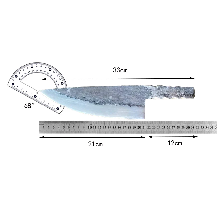 8.3 Inch Chef Knife Powder Alloy Steel Blade Slicing Vegetables Cleaver Sashimi Meat Handmade Forged All-in-one Kitchen Knife