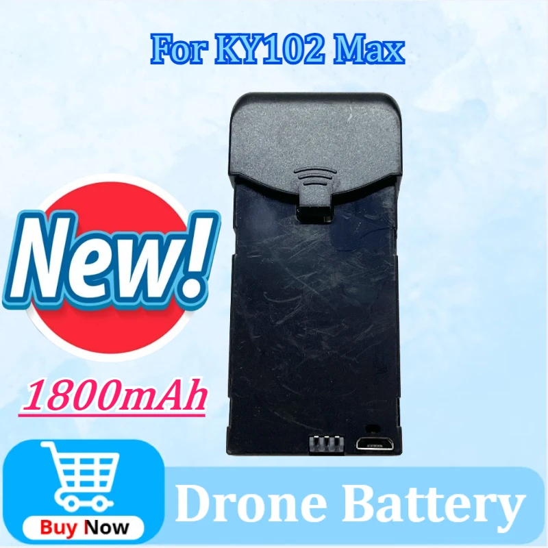 Newly Upgraded 3.7V 1800mAh Replacement Drone Battery For KY102 Max RC Plane Battery Accessory Parts High-Capacity