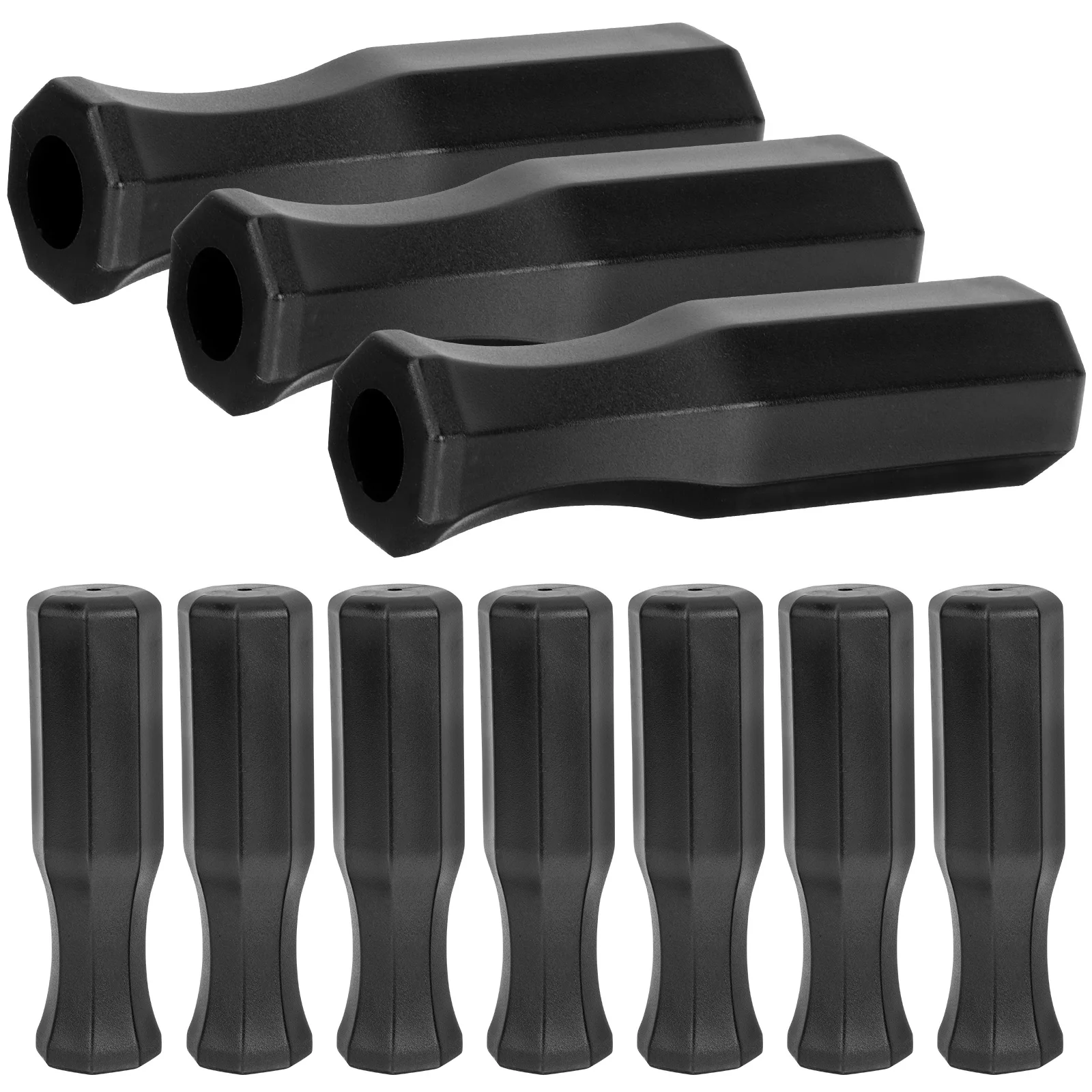 10Pcs Ergonomic Foosball Handles Compact Replacement Professional Grip Durable Plastic Foosball Handle Table Soccer Handles
