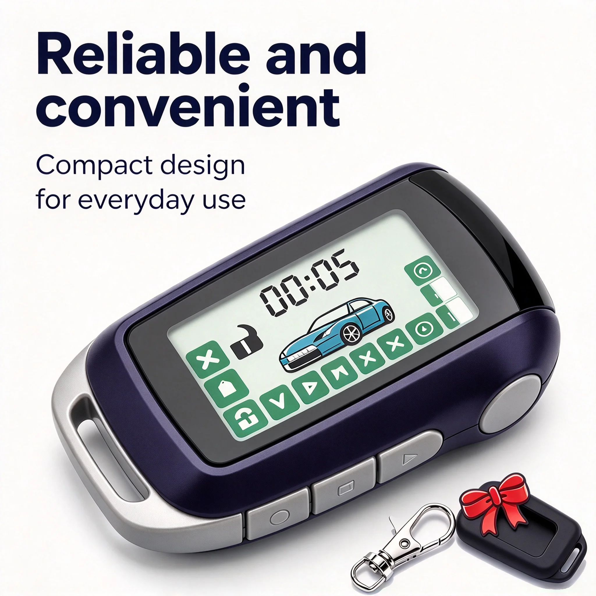 A92 LCD Remote Control Keychain Wireless Car Alarm For Russian Version Key StarLine A92 two way Car Alarm System