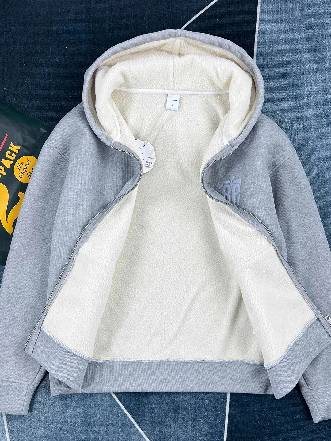 

Теплая толстовка-кардиган унисекс из вельвета с капюшоном, на молнии, с вышивкой, повседневная, модная, удлиненная...