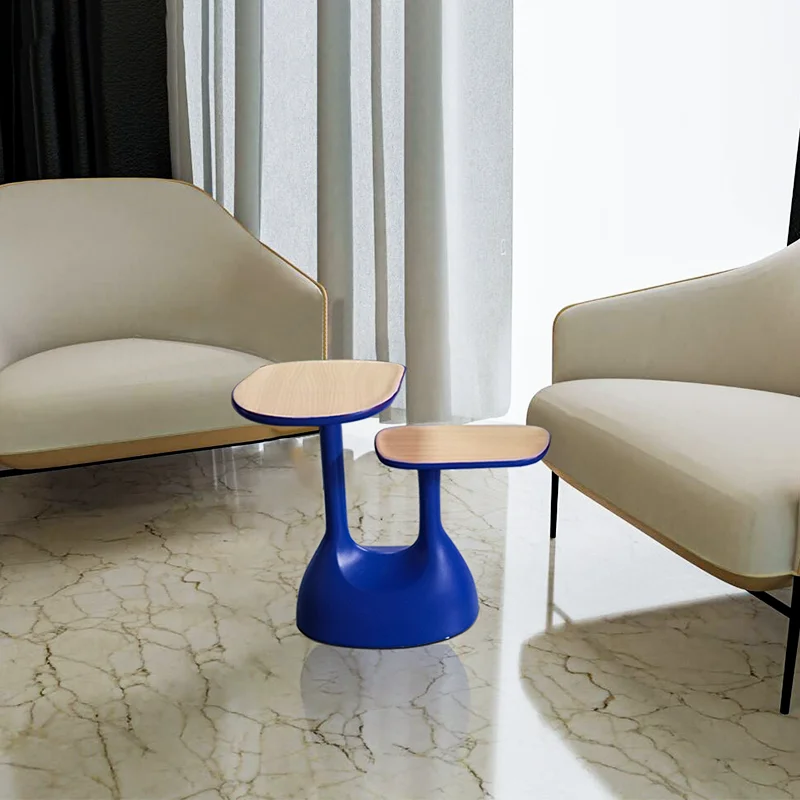 ⁕rFRP Coffee Table Creative Double Tier Form and Bright Red Finish Exudes Modern Art Blending Aesthetics and Practicality
