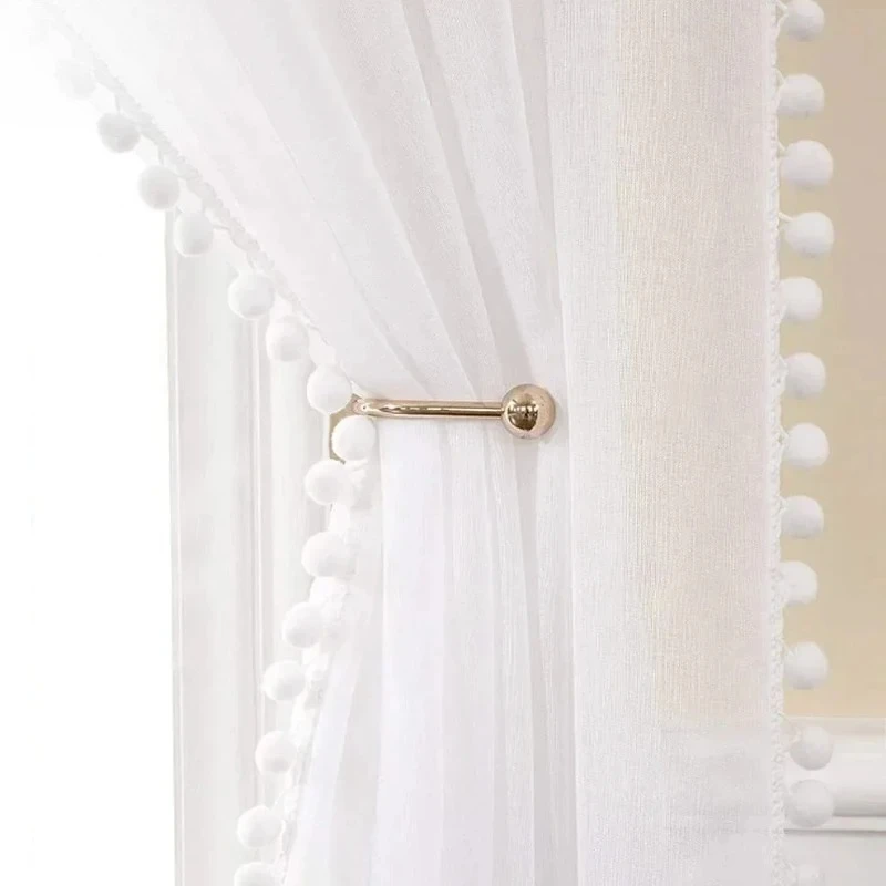 

Custom Size Fashion Luxury European Sheer Curtains for Living Room Bedroom Dinin Transparent Bay Window Drapes Panel Custom