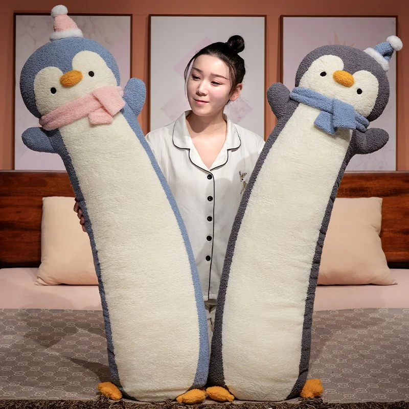 

Cute Cartoon Long Penguin Plush Pillow Stuffed Soft Funny Penguin Sleeping Throw Pillow Cushion Gift for Girlfriend