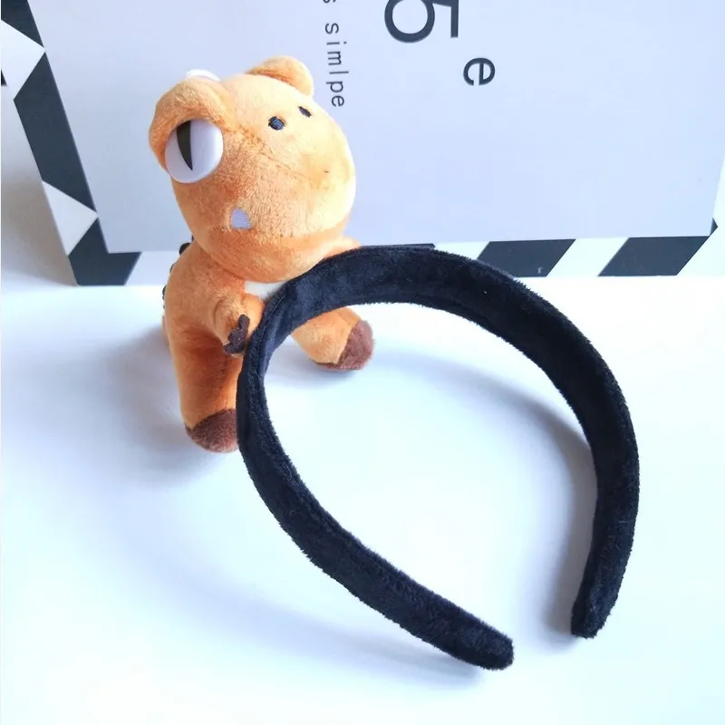 Funny Cartoon Hair Hoop Plush Animals Dinosaur Headwear For Girls Kawaii Hair Accessories Hair Head Hoop Bands Women Hairband