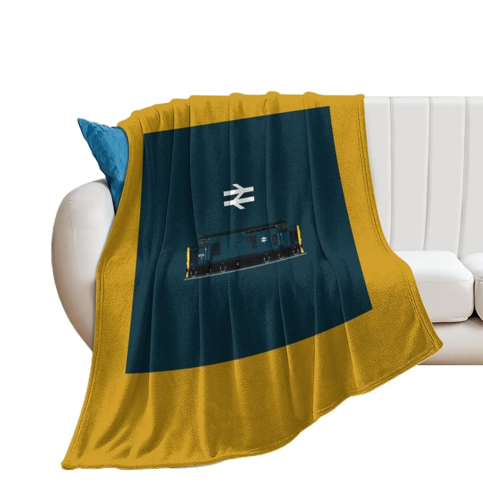 

BR BLUE CLASS 37 LOCOMOTIVE Throw Blanket Bed covers Stuffeds Decorative Beds Blankets