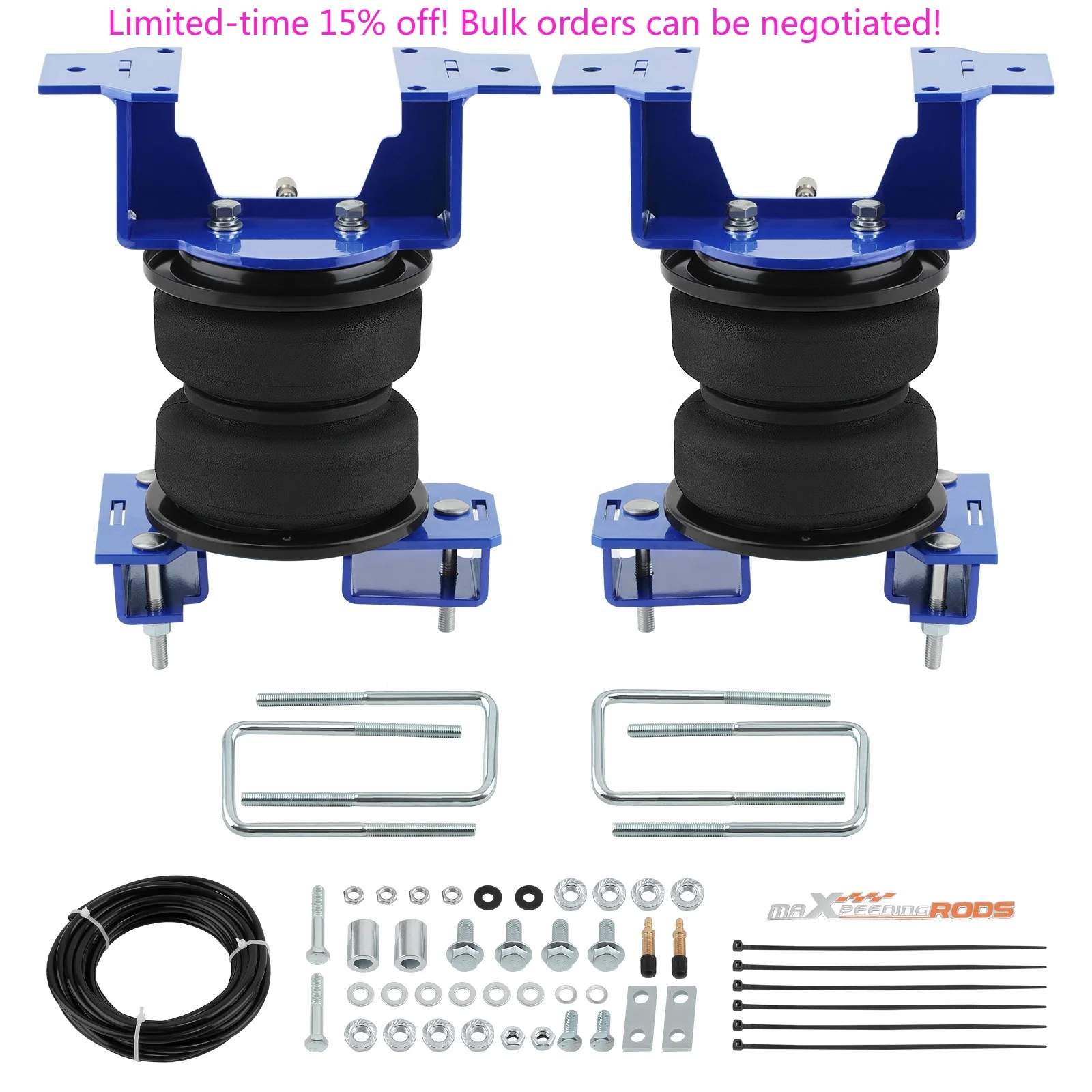 

Rear Tow Assist Air Helper Spring Suspension Kit For GMC Sierra 1500 Chevrolet Silverado 4WD 2019-2025