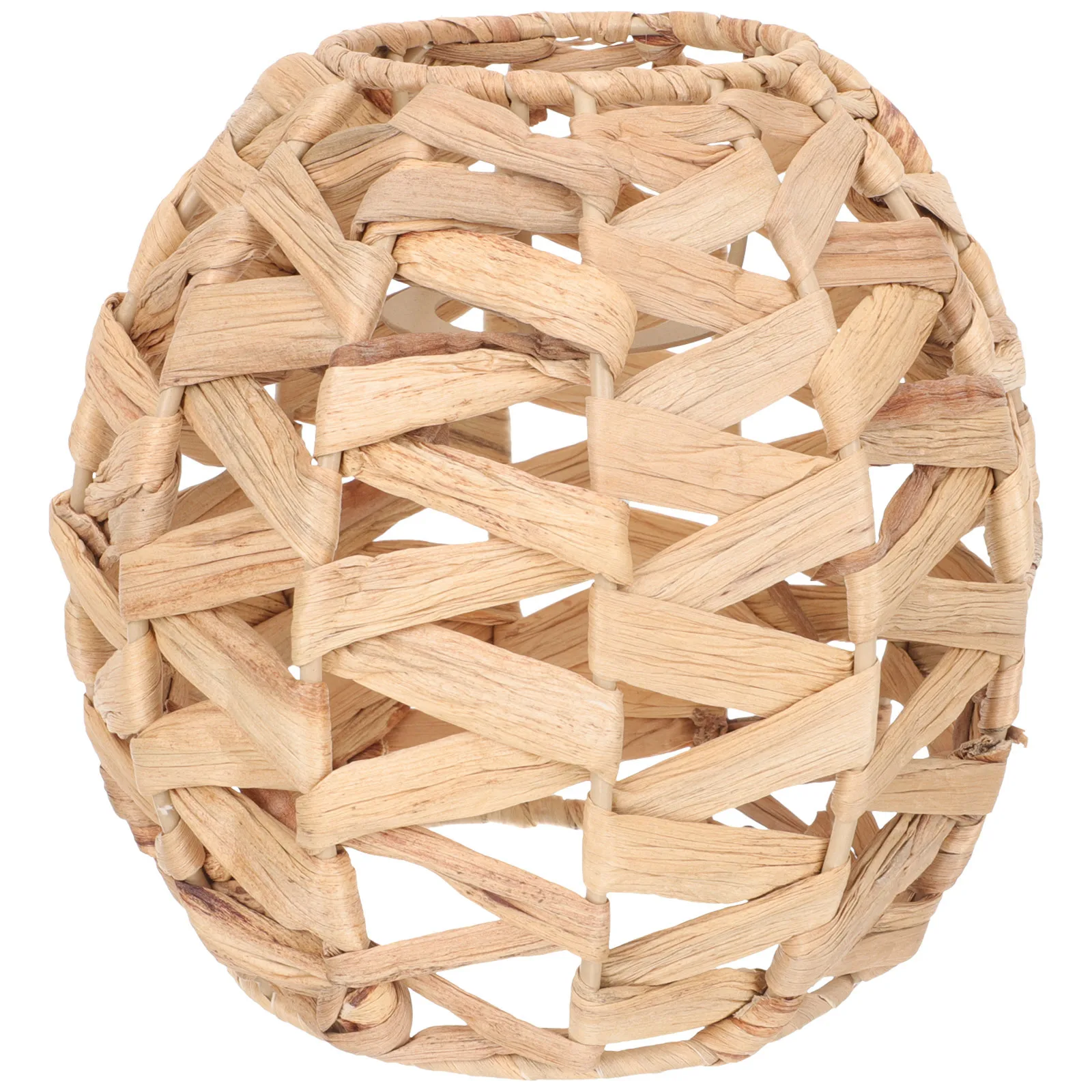 

Тканый абажур из травы, деревенский подвесной светильник, чехол для спальни, гостиной, потолочный светильник, украшение, чехол для лампы, тканый абажур