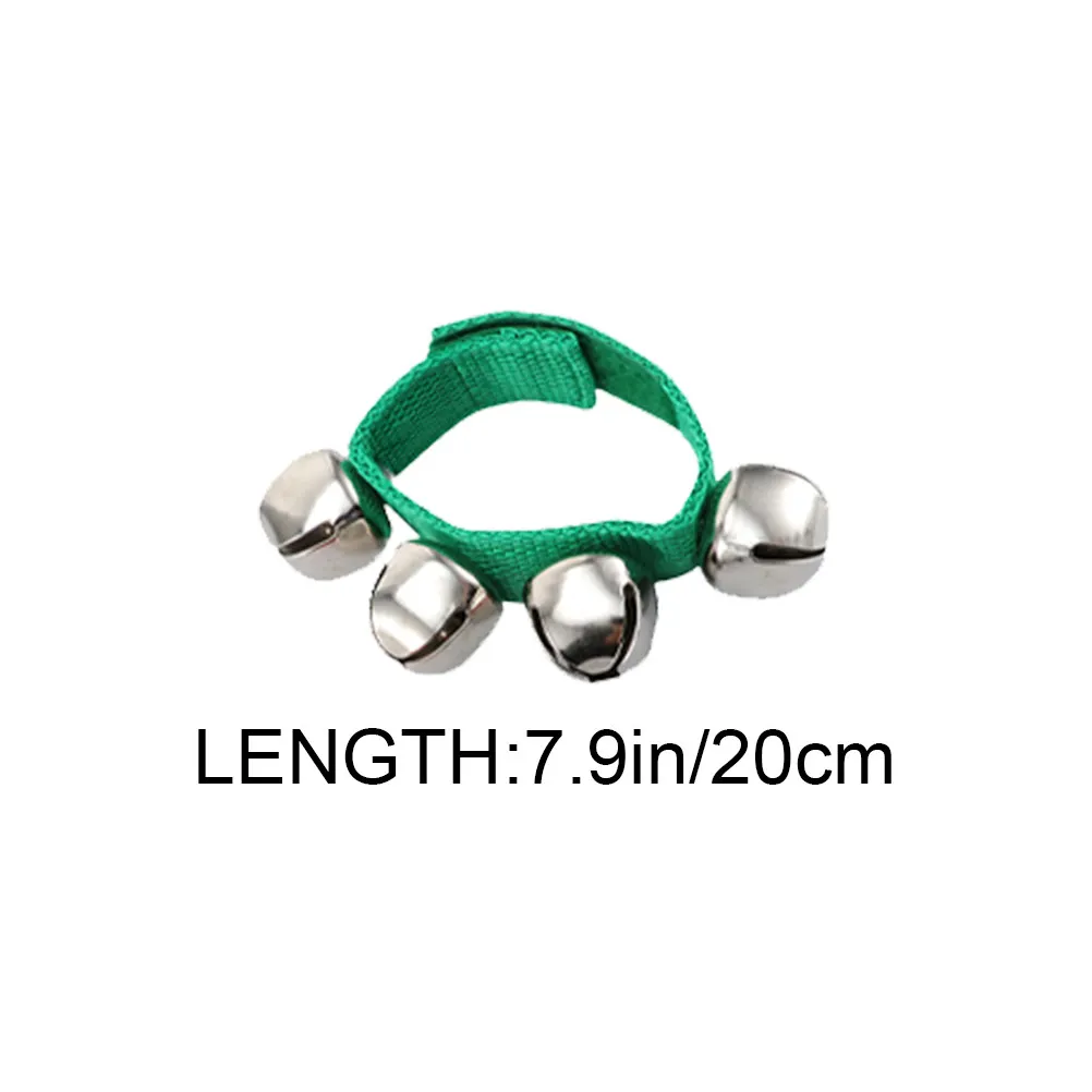20Pcs Wrist Bells Safe Comfortable Wearable Band Bells Musical Bracelet for Adults Party Decoration Festival Gift