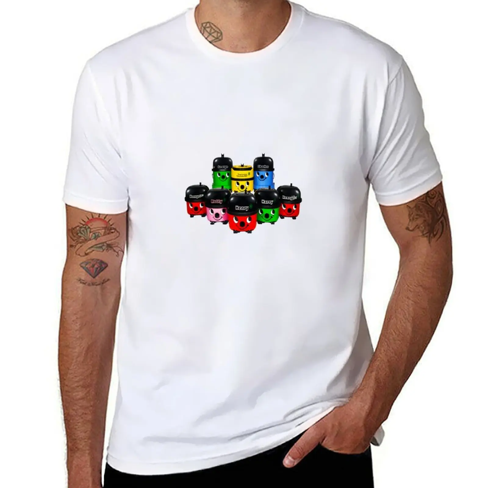 

Henry Hoover and Friends T-Shirt black cotton t-shirt plain for man package t shirt man casual T-Shirt