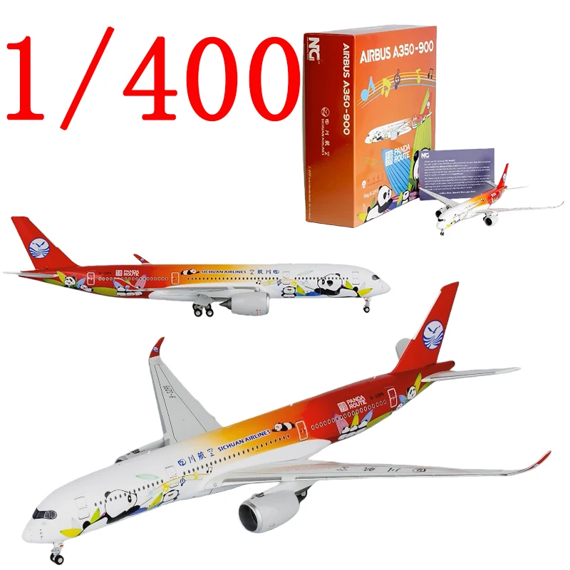 

NG Diecast 1/400 Scale AIRBUS Alloy Model Aircraft AIRBUS A350-900 B-32F8 PANDA ROUTE Play with Airplane Toy Boy Gift Box