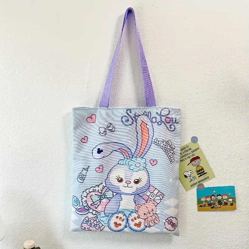 

1pc Disney StellaLou cartoon handbag, large-capacity and versatile handbag, cute shoulder bag