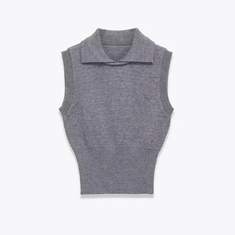 

Women’s Polo Knit Tank Top - Sleeveless Summer Casual Vest for Ladies Fashion