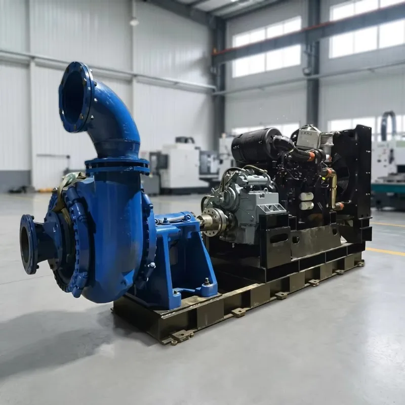 High Chromium Anti-Corrosion Marine Slurry Pump Diesel Electric Dual Power Design Seawater Gravel Dredging Port Land Sump Pumps