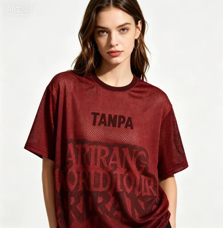 New 3D Printed Tour Jersey Fashionable Street Top Y2k Quick Drying Breathable Summer Home Matching T-shirt Beach T-shirt