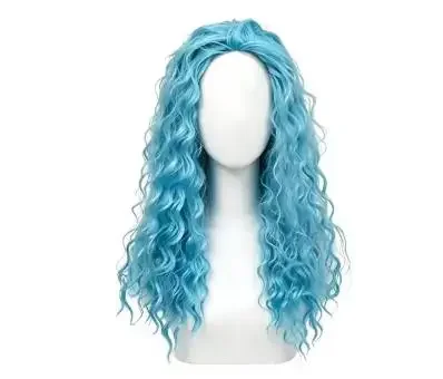 Descendant Red Cosplay Evie Blue Wigs Costume Accessories Women Female Fantasia Clothing Props Halloween Hair Headgear Set