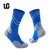 Professional Elite Cycling Socks Mens Thicker Stocking Sweat-Absorbent Basketball Socks Sports Socks Football Skateboard Socks