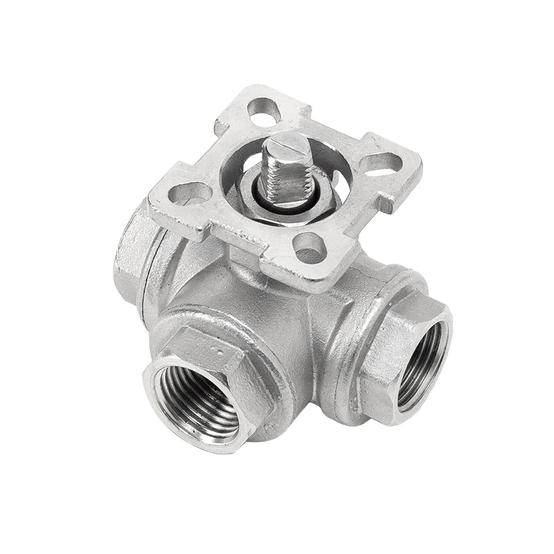 Imagem -05 - Três Vias Válvula de Esfera Plataforma Alta em Forma de t Rosca Interna Interruptor Q14 Q15 Dn25 50 Aço Inoxidável 304