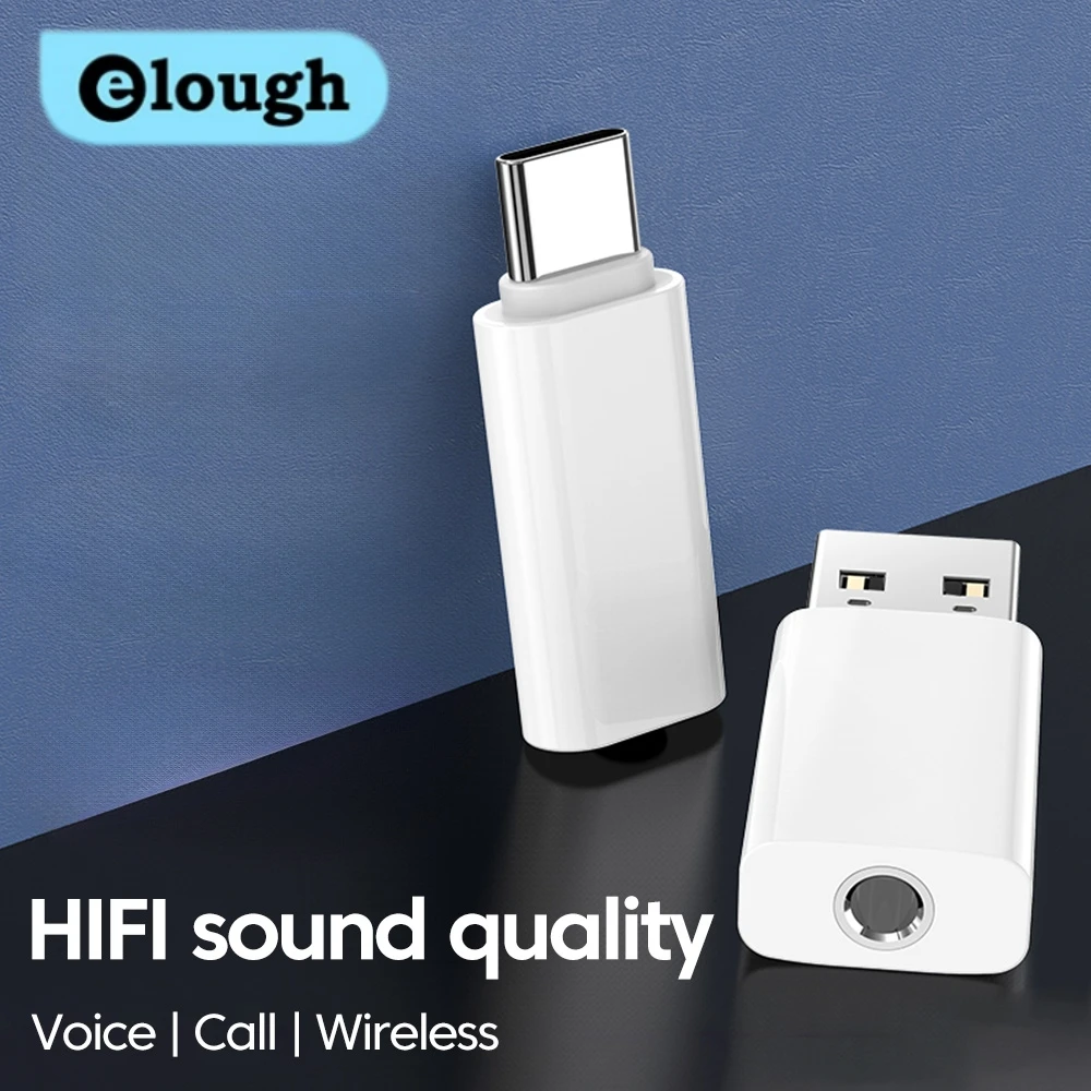 3.5mm to type-c digital audio adapter External sound card USB support charging music call for iphone Samsung compatible computer