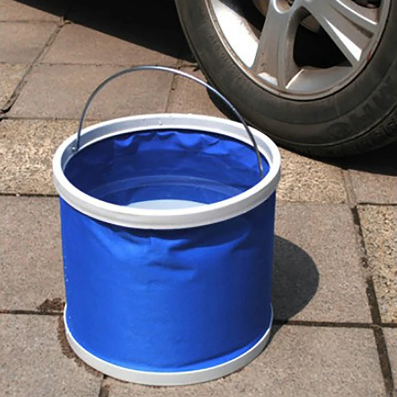 9L Waterproof Folding Bucket Is Convenient Environmentally Wear Resistant Portable Bucket Water Container Storage