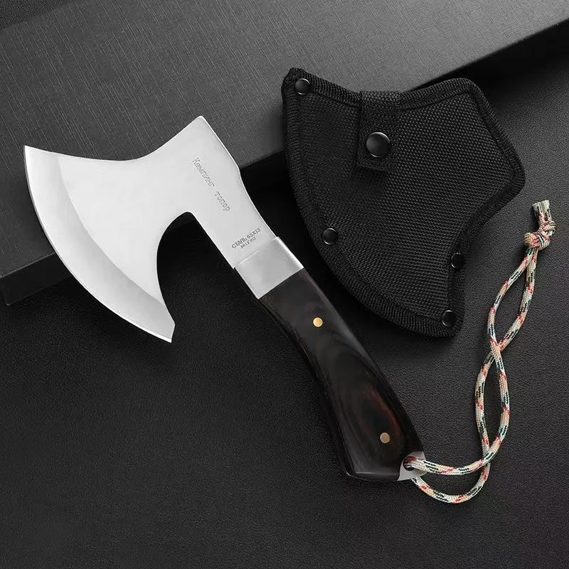 Outdoor EDC Portable Camping Engineer Woodcutting Axe Outdoor Cooking Mountaineering Camping Small Axe Knives