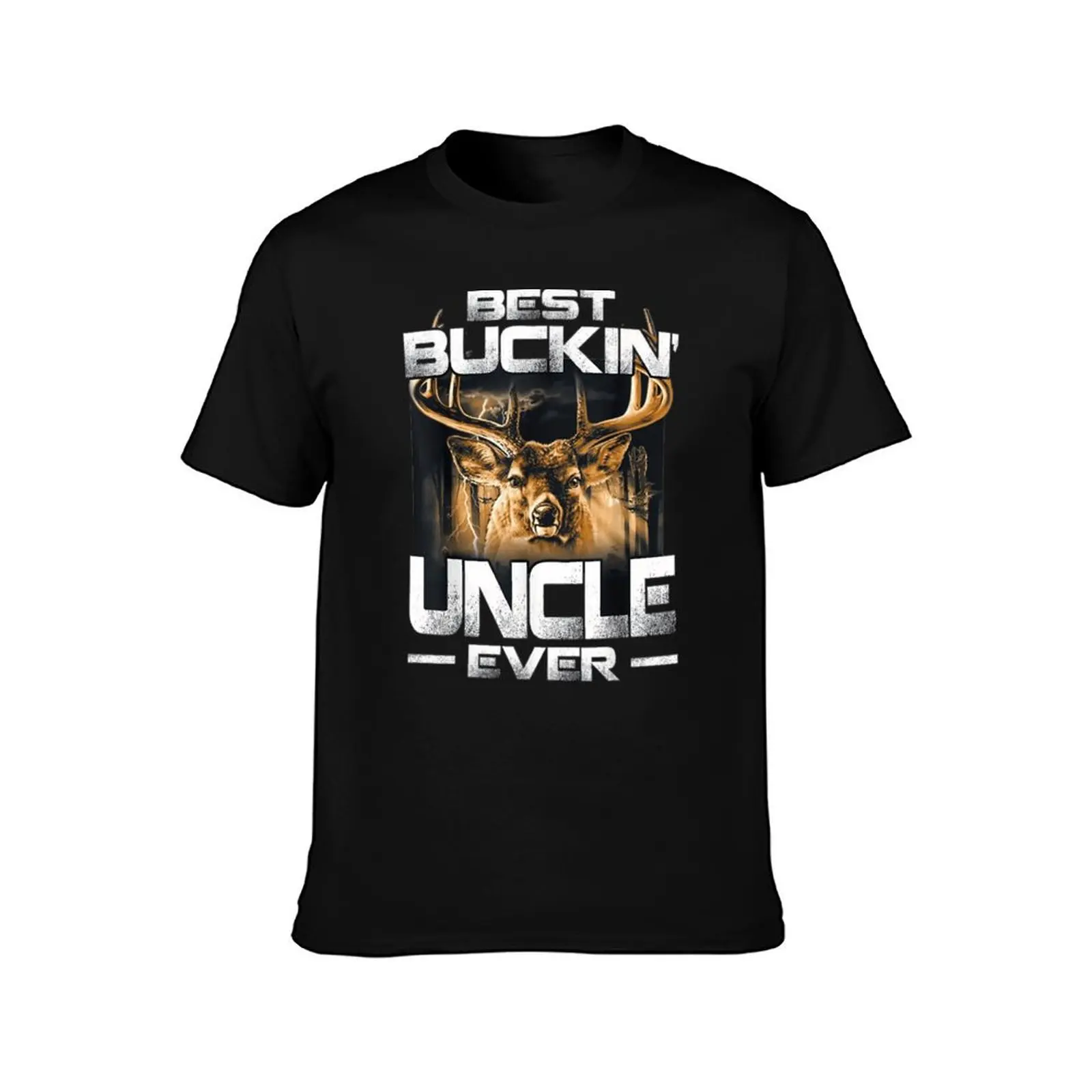 تي شيرت Best Buckin' Uncle Ever Design Top Tee Graphic T-shirt Fresh Motion Cool Aactivity Competition مقاس الولايات المتحدة الأمريكية