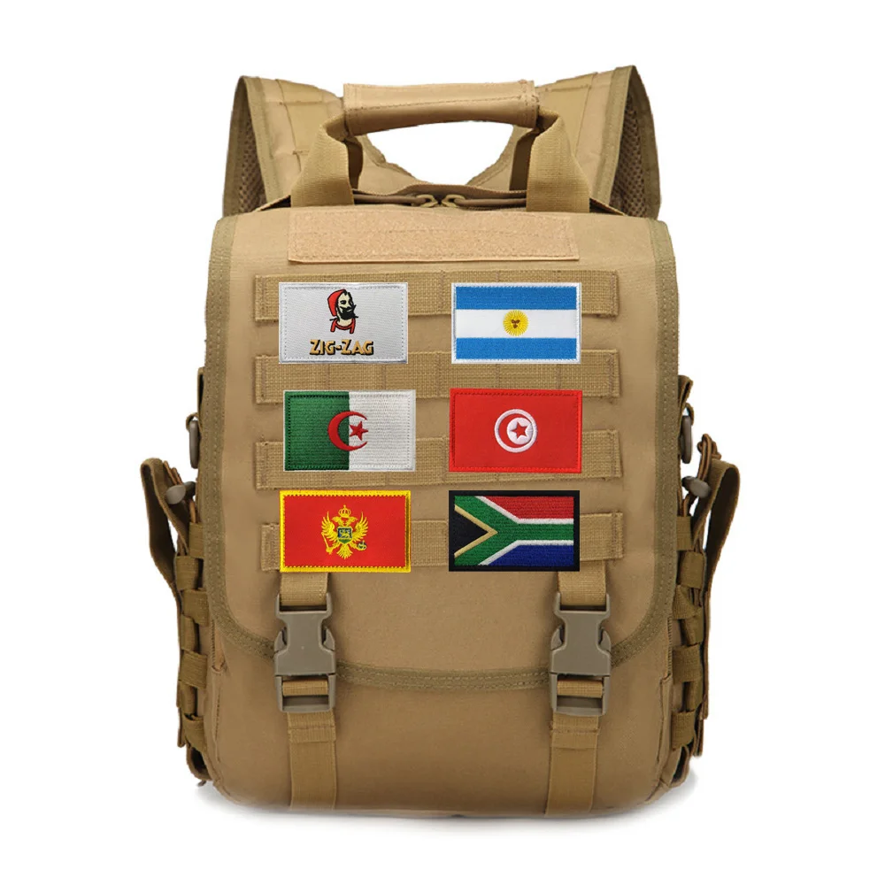 Personalized Creative Embroidery Outdoor Bag Accessories Asia Different Country Badges Flags European Clothes Backpack Patches