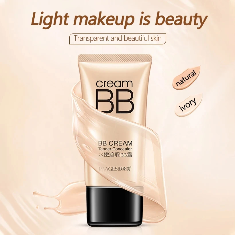 Face Foundation BB Cream Waterproof Long-lasting Whiten Concealer Professional Cover Acne Spot Natural Face Base Korean Make Up