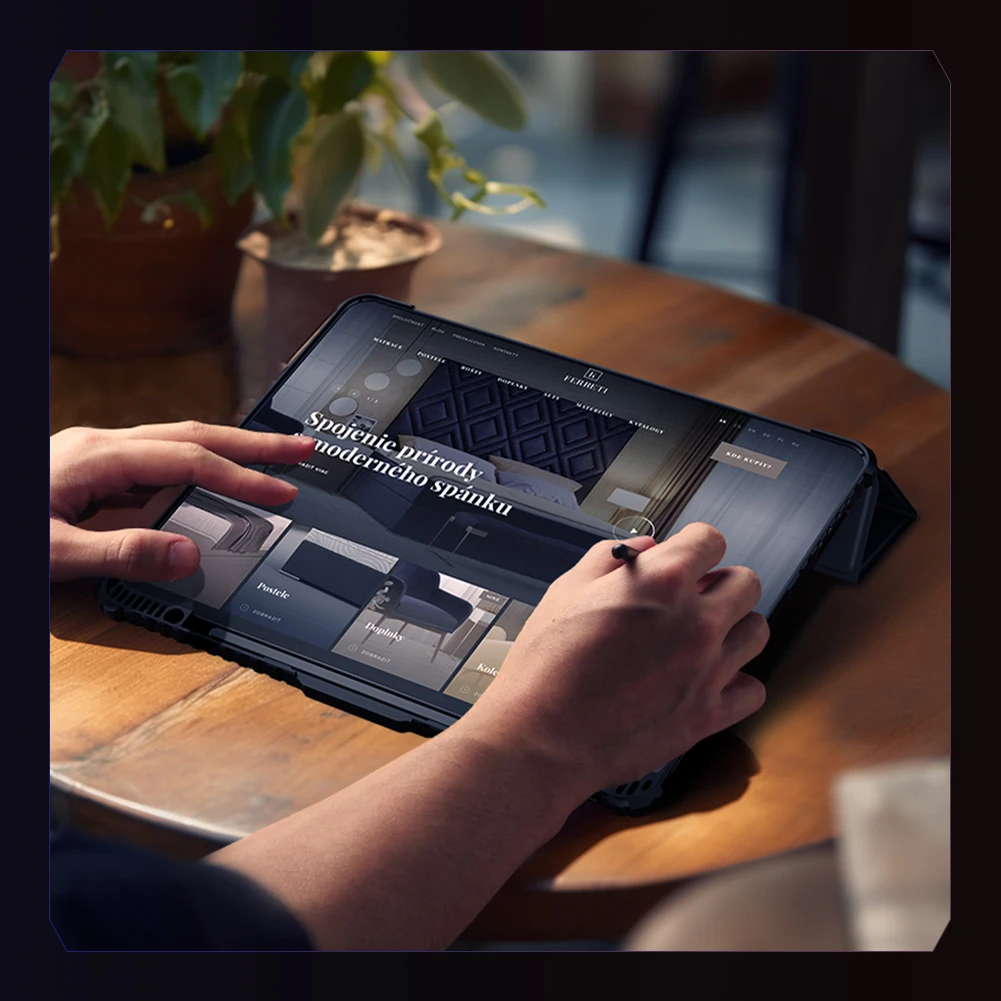 حافظة لجهاز iPad Pro 12.9 2022 2021 2020 Air 13 2024 2025 حافظة ممتصة للصدمات Pro حافظة جلدية متعددة الزوايا قابلة للطي حماية #2