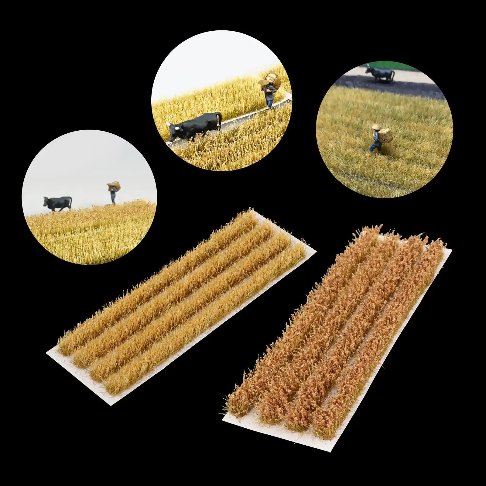 1:72-87 Accessorio per scenari paesaggistici sul campo di grano in miniatura fai-da-te