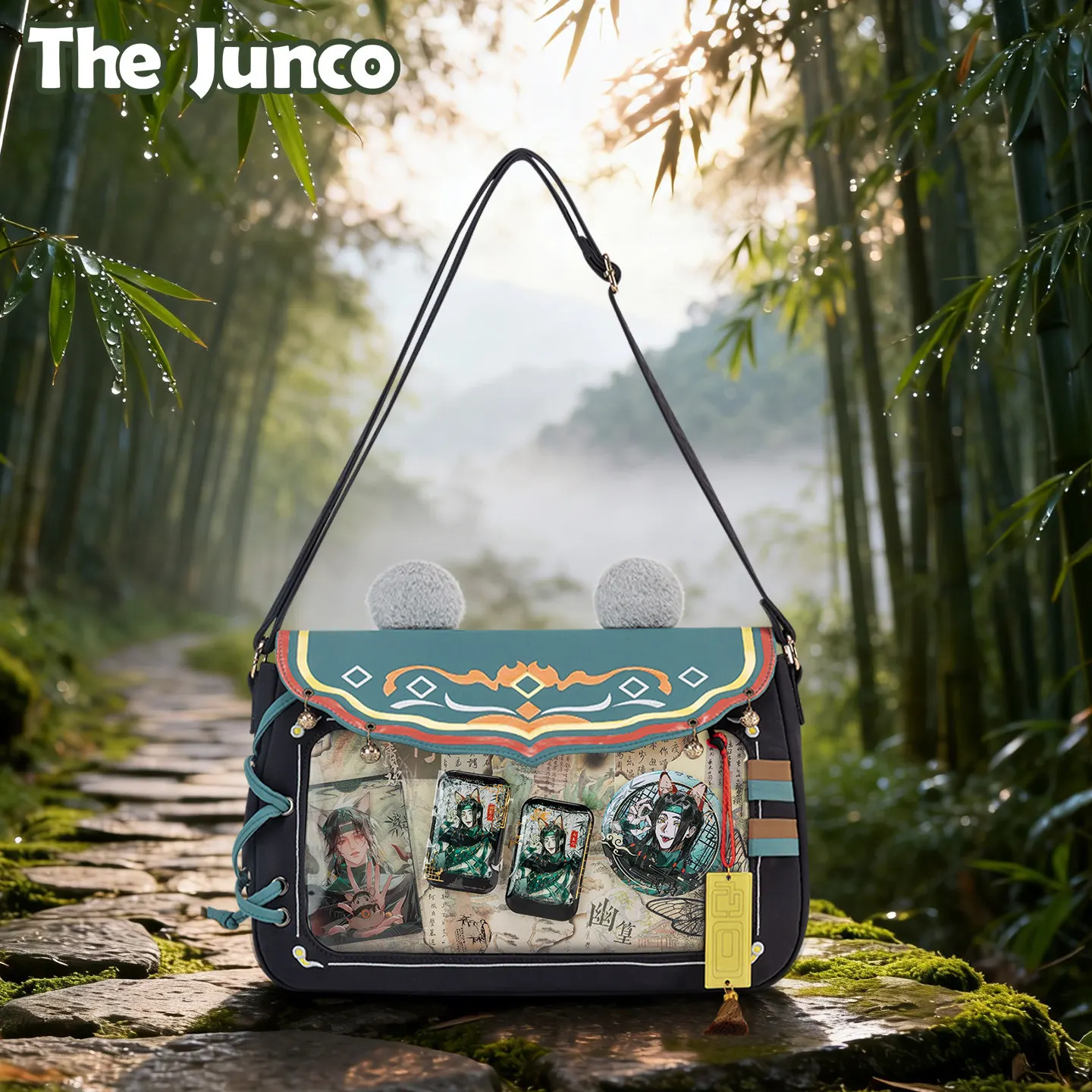 Japanese Original Cartoon Two-dimensional Comic Exhibition Cross-body Ltabag Daily Commuting Snack Bar Light Shoulder Bag Girl