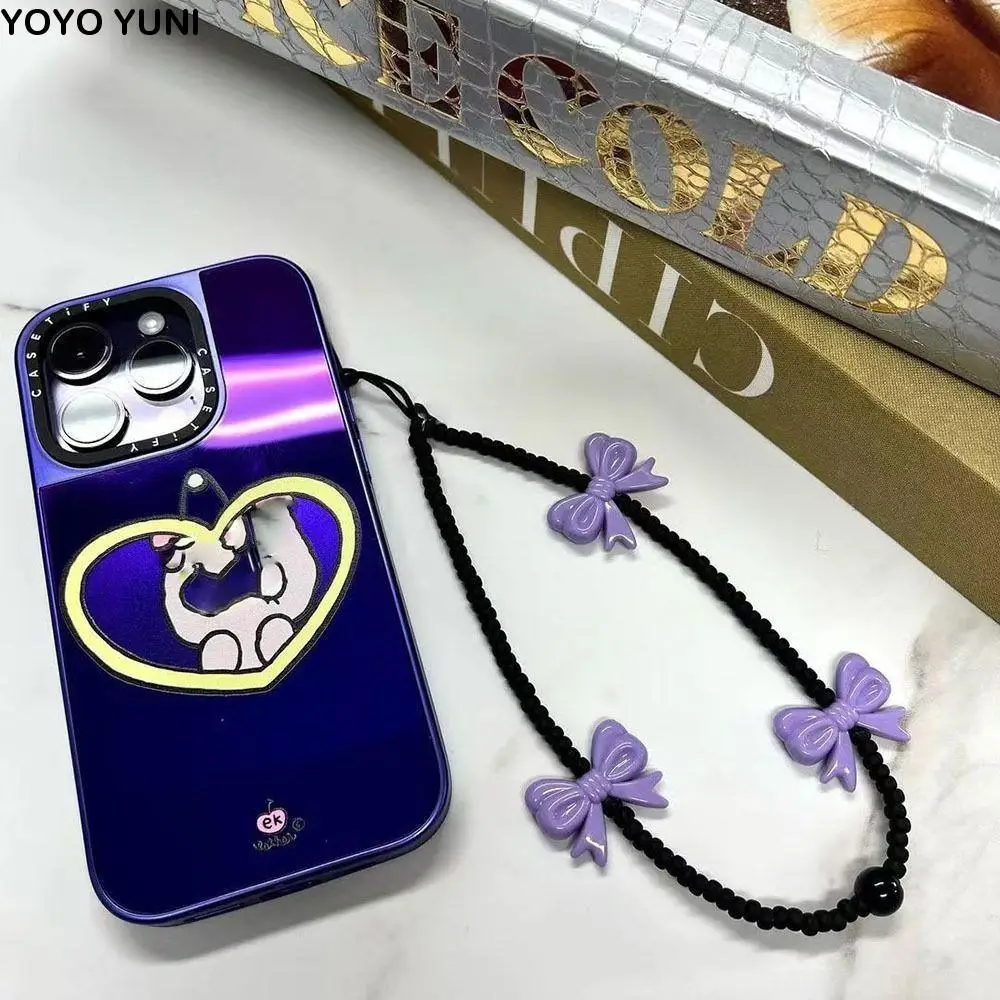 

Pearl Phone Charm Women Wristlet String Pearl Crystal Anti-Lost Lanyard Phone Lanyard Phone Wrist Strap Mobile Phone Chain