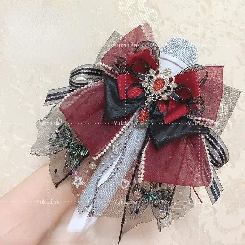 Nieuwe Dames Luxe Strass Strik Stropdas Cosplay Party Shirt Kraag Bloemen Broche Hoofddeksel Clip Mode Lolita Accessoires Geschenken